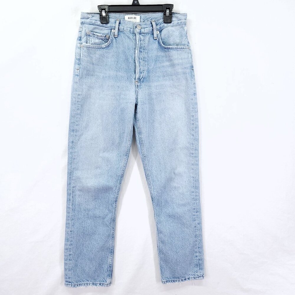 Agolde Straight-Leg Womens Jeans Size 26 Crop 26" Inseam Button Fly